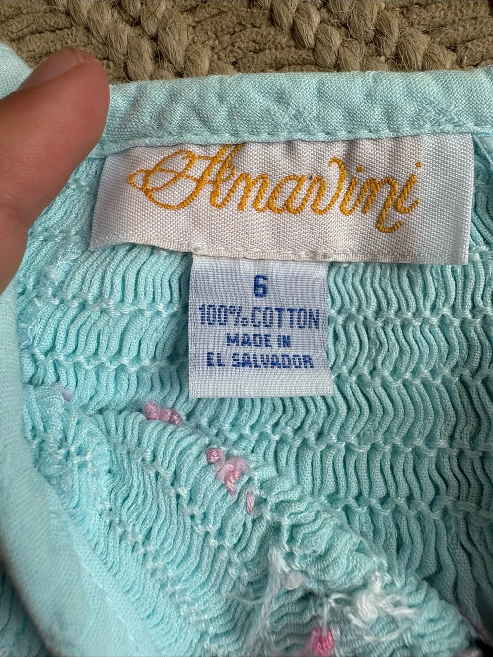 Anavini size 6 smocked dolphin dress